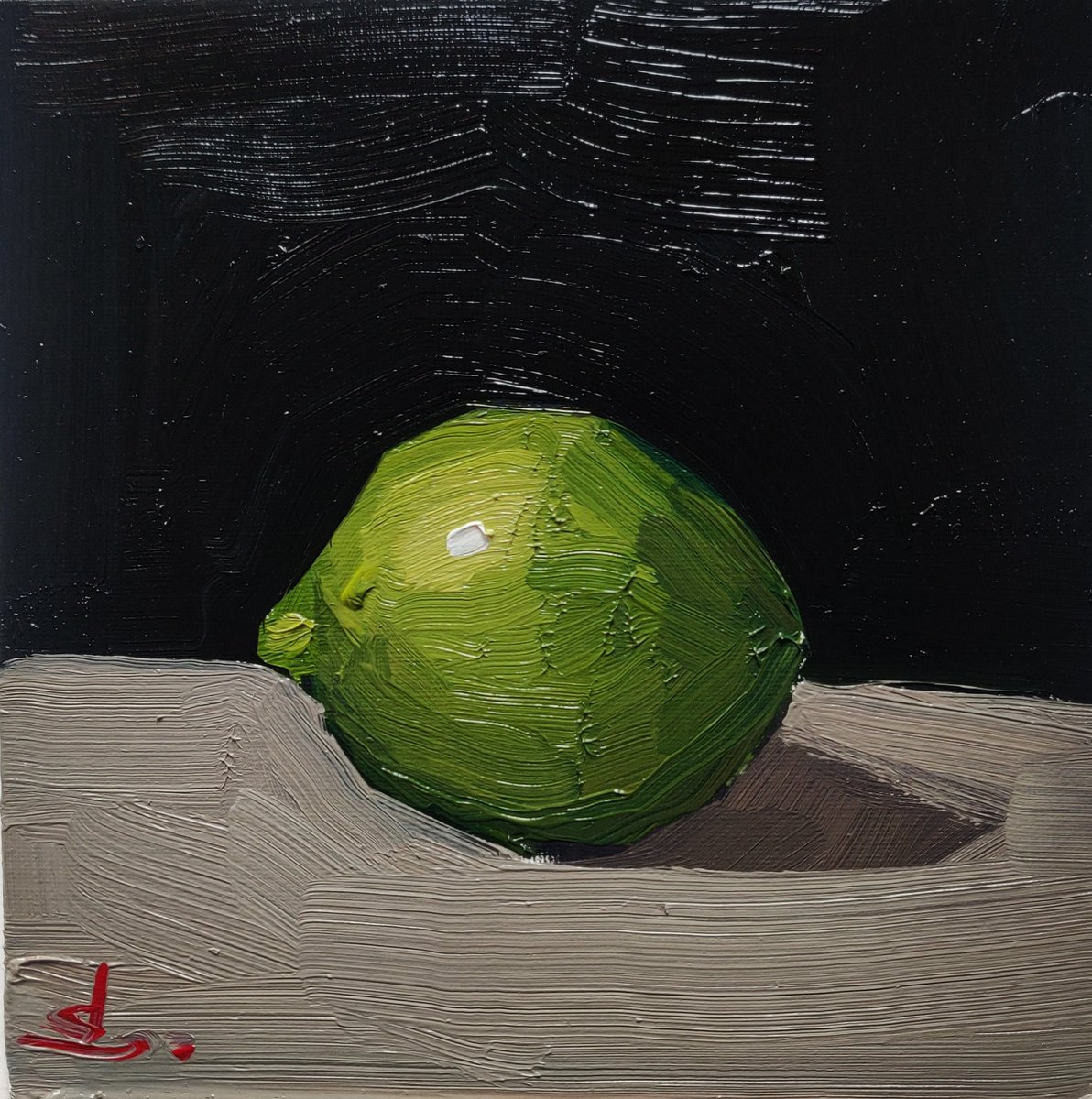 vivekmandalia's tweet photo. Green Lime
8 X 8 Inches
Oil on Canvas Board
#oilpainting #artcollector #stilllife #limes #kitchenart  #impressionism #ArtistOnTwitter #FridayMotivation #oils #artlover #artwork #artcurator #painting
#oilpainting https://t.co/mNVz8J0ZrK