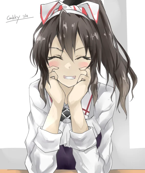 #艦これ版真剣お絵描き60分一本勝負_20220114
#艦これ版深夜の真剣お絵描き60分一本勝負 
おいしい?ねえ、おいしい? 