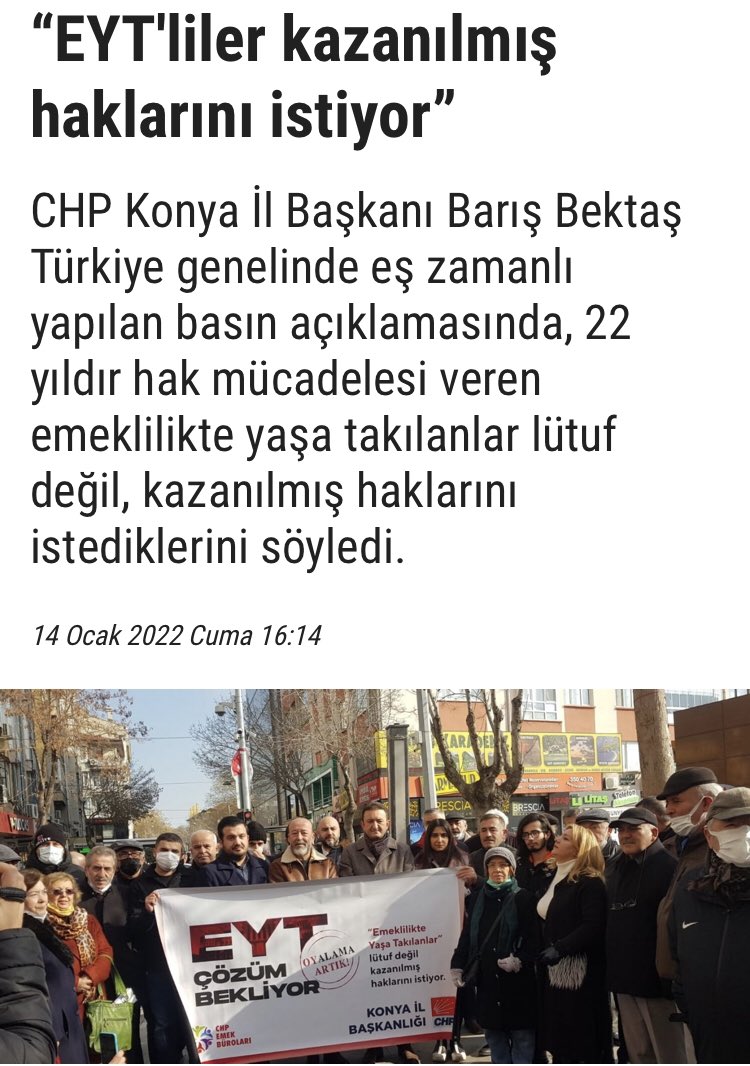 #EmeklilikteYasaTakılanIar #eyt #akp #MHP #LütufDeğilHakkımızıİstiyoruz #Konya