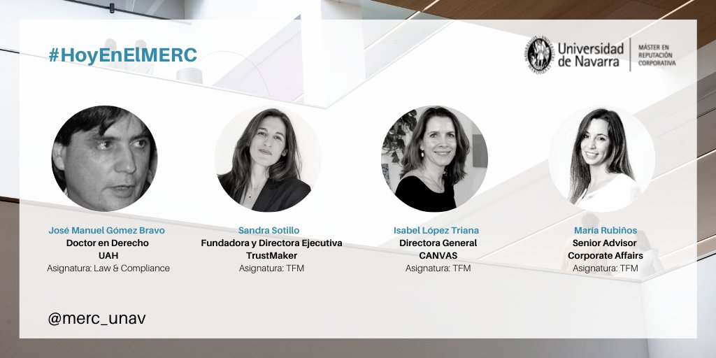 merc_unav's tweet photo. #HoyEnElMERC
🎉¡Primera jornada del año!
⏳Comenzamos la asignatura Law & Compliance
3⃣ sesiones intensivas con nuestras asesoras de TFM
#MERCIV https://t.co/V8q3MHFiUE