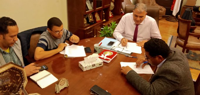 TRUSTFARM_FOSC's tweet photo. A meeting was held for the @CairoUniv #TrustFarm Project team to review the Arabic translation version of the questionnaire as a preparation step for carrying out field visits in the target study area in the Al-Bustan region. @foscera https://t.co/qYJtvue3eJ