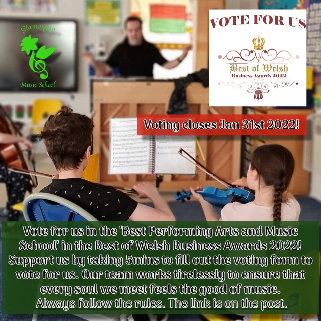 GlamorganMusic's tweet photo. Every single vote is appreciated! We would love the chance to defend our title of Best Performing Arts and Music School in Wales 2021 at the #BOWBA 2022. Feel we've made a difference? Support us by voting! https://t.co/mHEz9HDmS1 https://t.co/sFIciV58wm
