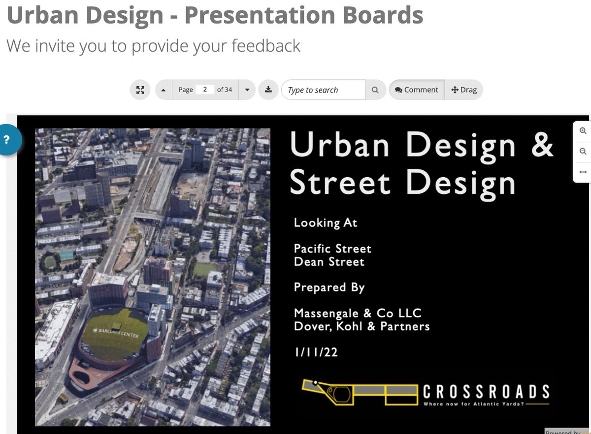 AYReport's tweet photo. Video &amp; presentation on #AtlanticYards Urban Design/Street Design posted by @BklynSpeaks, with opportunity to comment (see screenshot)
https://t.co/uguc8xqBKE
I'll look at recs in future posts but first note: @pacificparkbk project completion &amp; scale of #Site5 loom as issues https://t.co/M9nGPdEGfv