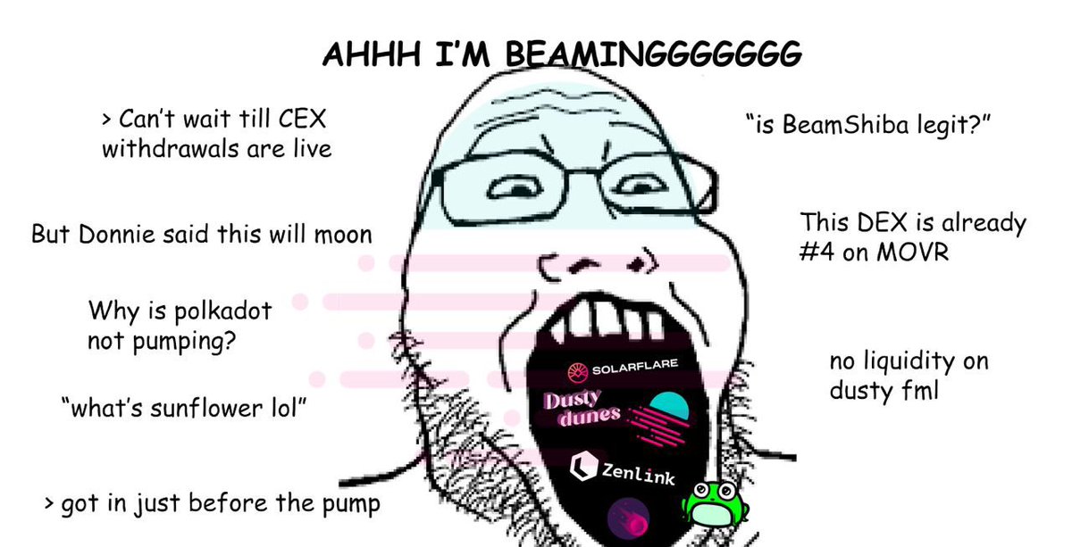 Mage0x's tweet photo. The $GLMR #BEAMOR
@ZenlinkPro @Solarbeamio @dustydunesapp $ZLK $FLARE $DUSTY https://t.co/snYurIDgPT