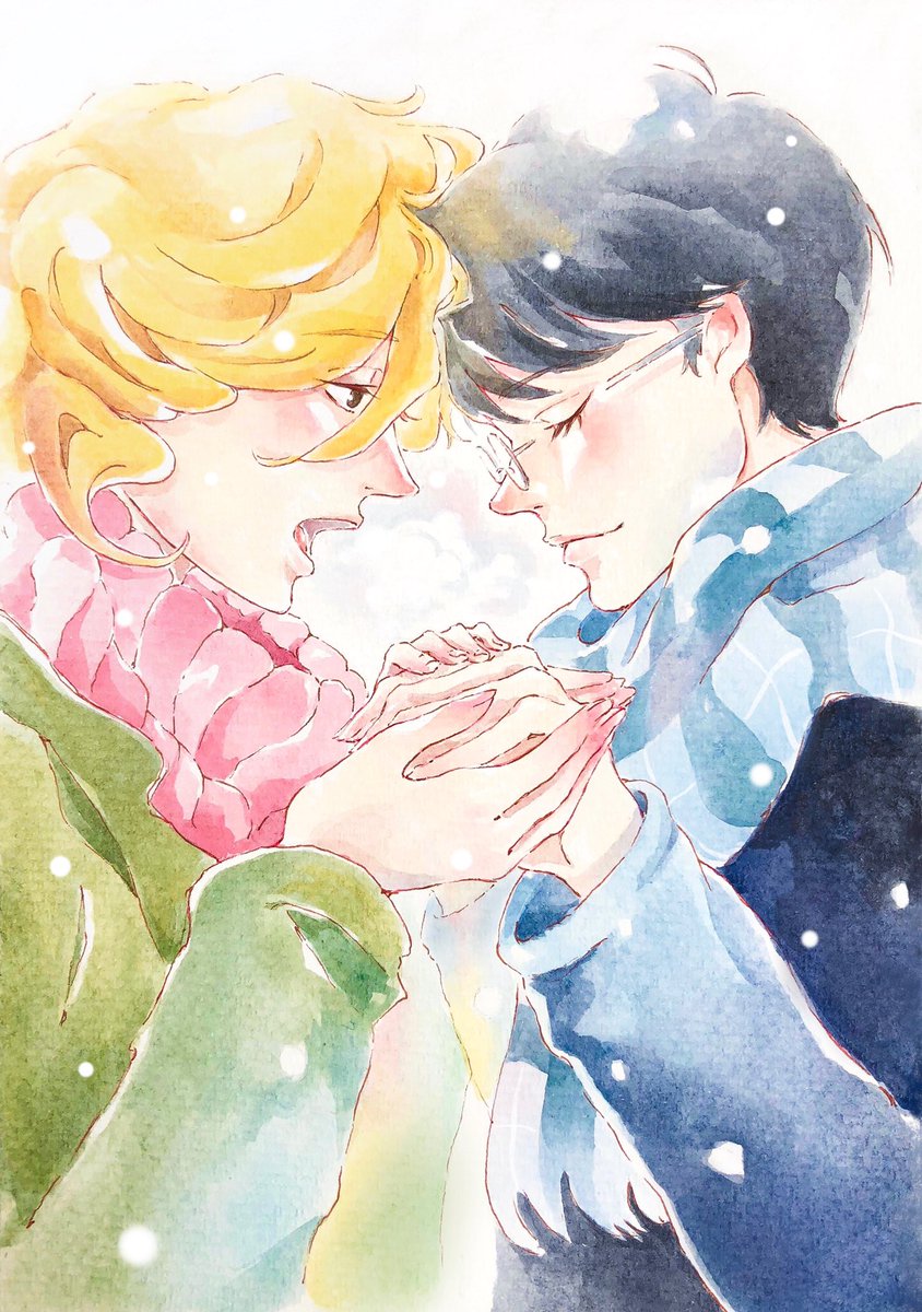 thehanniebunny's tweet photo. paintings from my doukyuusei zine pt.2 #doukyuusei #同級生 #watercolor https://t.co/lou4zx7PJF