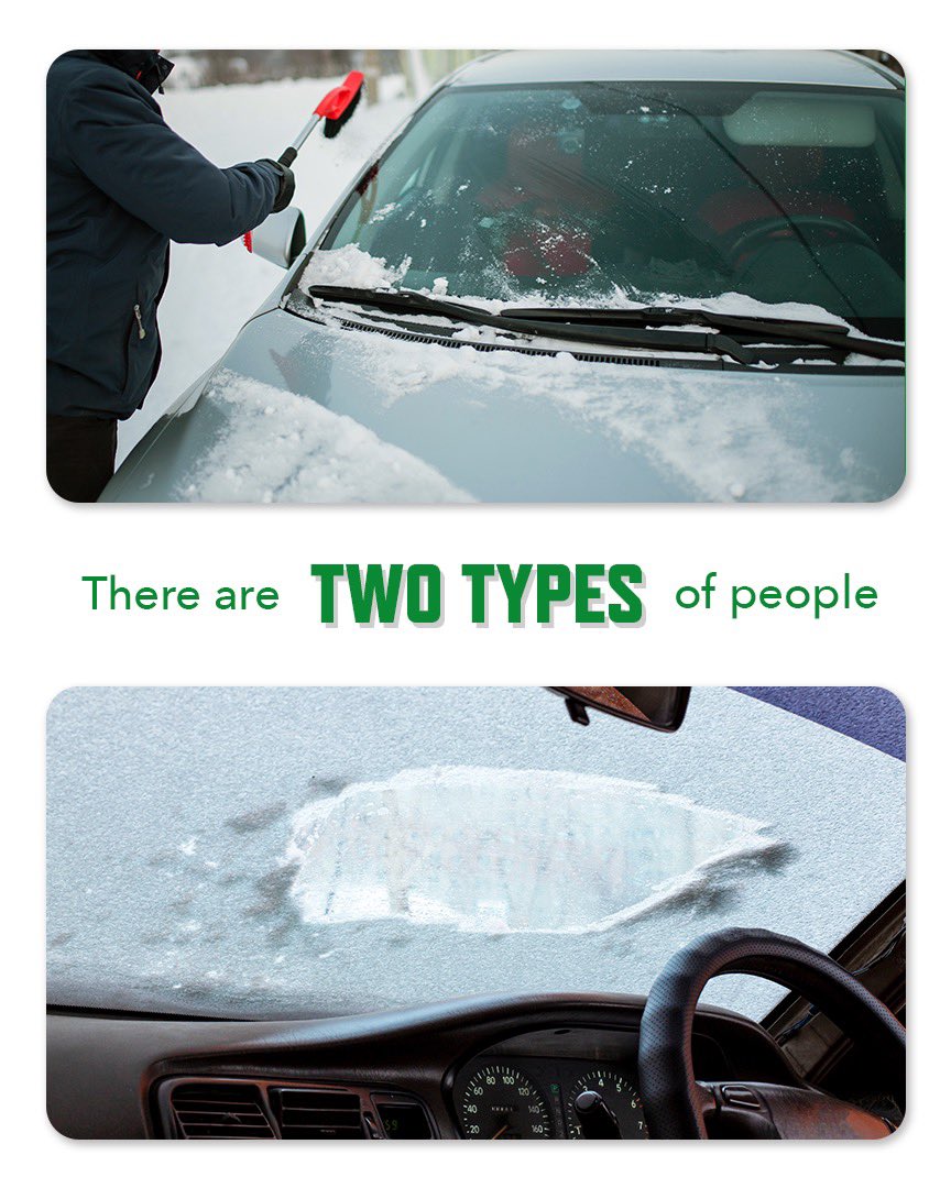interstatebatts's tweet photo. Don’t be the bottom type! Driving with your windshield like this is legitimately dangerous. Just set that alarm five minutes earlier 😉 https://t.co/V9E6Gd8DLR