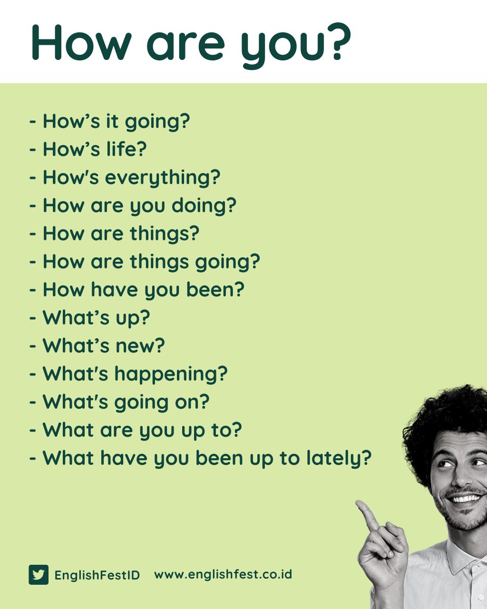 Alternative Ways to Say “How are you?”