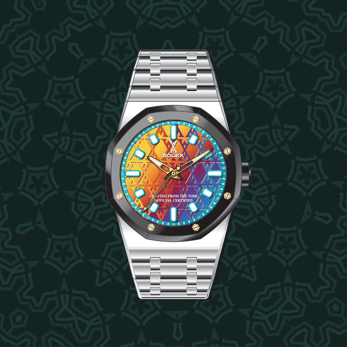 solexwatchco's tweet photo. More sneak peaks of SOLEX Season 2. Mint live now at https://t.co/fq4y2HfpGe 

#nftcares #solex #metawatch https://t.co/D1BMJaSkzQ