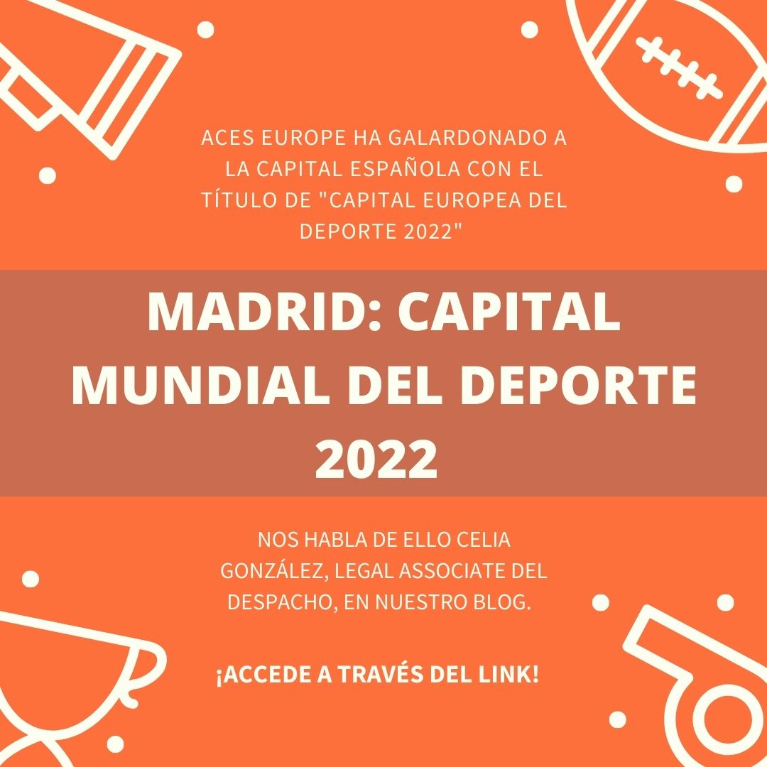 Madrid es en este 2022 la Capital Mundial del Deporte🏆, distinción otorgada por ACES EUROPE y que aumenta la esperanza de que se cumpla “el sueño olímpico” de la capital española. 
📣 Nos habla de ello nuestra Legal Associate, Celia González, en el blog. 
abovesport.com/madrid-capital…