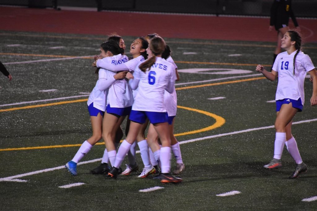 lhsbraves's tweet photo. Girls Varsity Soccer get the Win over Cabrillo.  Freshmen Gabi Arias with the hat trick. Braves 3-Cabrillo 2!  @JBaileySMSports @LompocLockerRm @KSBY https://t.co/3t1Q70avUM