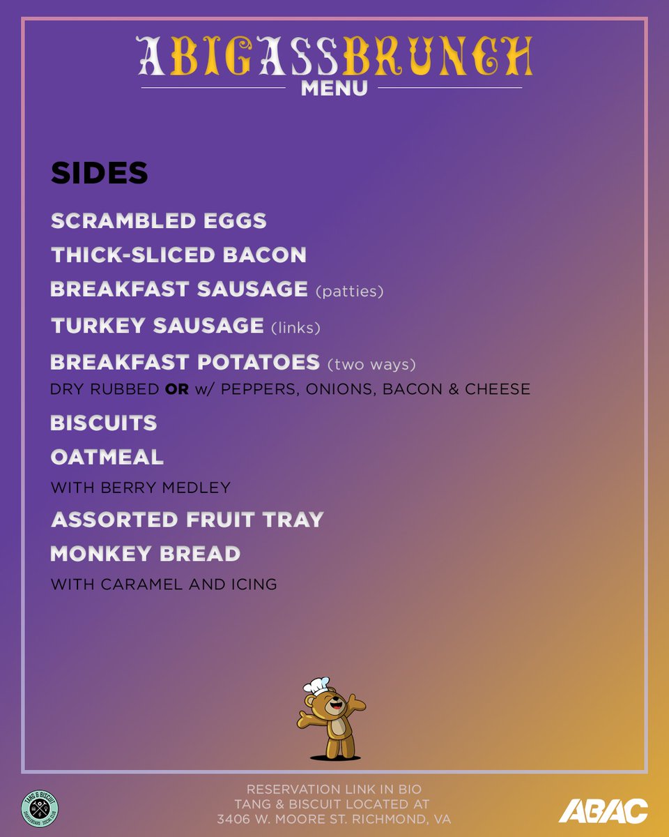 We’re just two days away from the return of #ABigAssDayParty and our newest event for the family, #ABigAssBrunch! FREE RSVP and tickets are going fast, so let's secure your spot now!

Click the link in our bio for more details, fam!