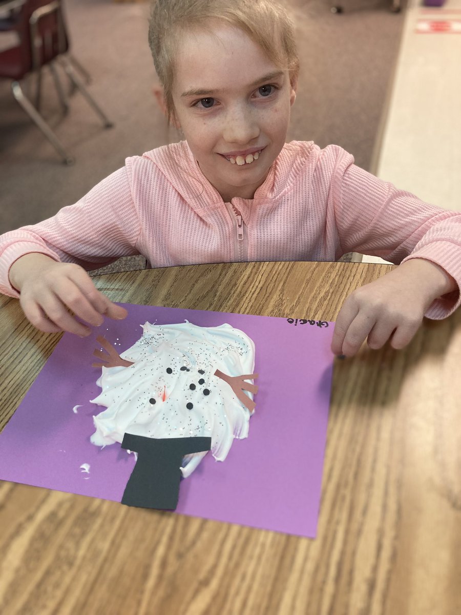 We had so much fun mixing glue and shaving cream to help create our melted snowman.<a href="/granburyisd/">Granbury ISD</a> <a href="/mambrinosteam/">STEAM Academy at Mambrino</a>