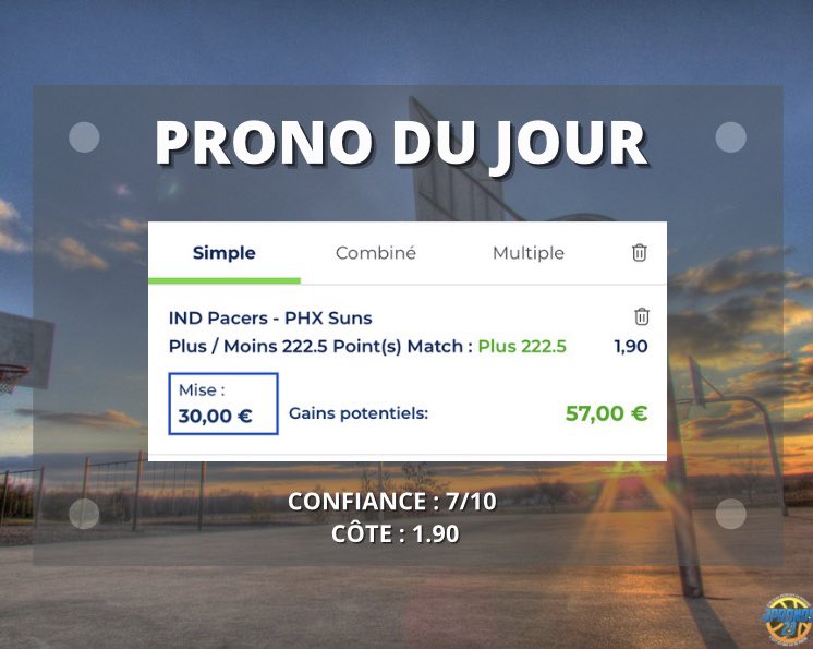 JPronos23's tweet image. PRONO DU JOUR 👍🏼🔥

RT + ❤️ SI TU FOLLOW !