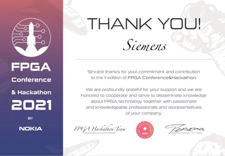 #FlashbackFriday: We loved participating in <a href="/nokia/">Nokia</a>'s annual #FPGA Conference &amp; Hackathon back in November. We were impressed with how hackathon teams leveraged the power of OneSpin 360 and other <a href="/siemenssoftware/">Siemens Digital Industries Software</a> tools in their quest to win the challenge. Creativity and talent!