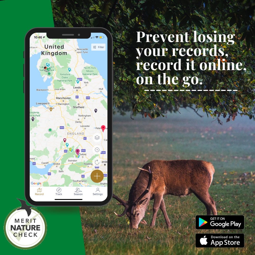 NatureCheckApp's tweet image. Sign up to a 30 day free trial of the MeritNatureCheck app to never miss a sighting again! 
✍️ naturecheck.meritcheck.co.uk/users/sign_in

What have you got to lose? 
#meritnaturecheck #deermanagement #naturesoftware #sightings #map #shootdays #shootmanagement #easy #wildlifemanagement