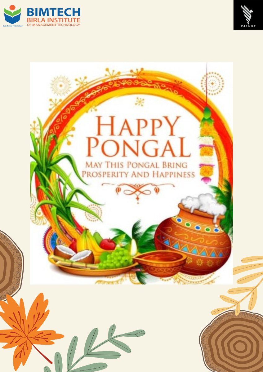 ValMorBimtech's tweet photo. May the sweetness of overflowing milk and sugarcane fill your life with happiness and prosperity. Wishing you and your family, Happy Pongal!✨🌻 https://t.co/CgA59syjwK