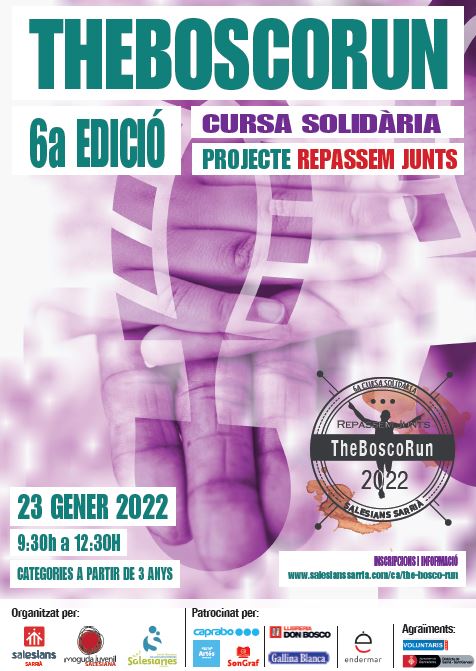 salesianssarria's tweet photo. 6a cursa solidària The Bosco Run el proper diumenge 23 de gener! https://t.co/Q8jSWC5r8L https://t.co/BZ5x5i48rc
