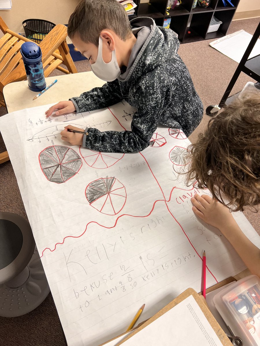 MrsSkaggs4's tweet photo. Problem solving using pictures, number lines, and number models to see which student solved it correctly! #justifyyourthinking @BSEhseIN @HSESchools https://t.co/pKAATARA6P