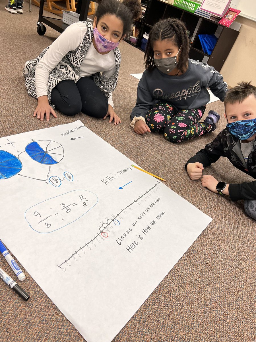 MrsSkaggs4's tweet photo. Problem solving using pictures, number lines, and number models to see which student solved it correctly! #justifyyourthinking @BSEhseIN @HSESchools https://t.co/pKAATARA6P