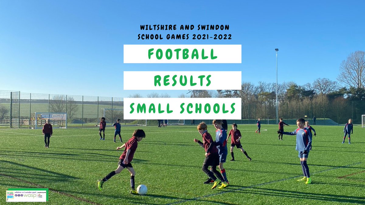 Congratulations to everyone who took part in our Small Schools County Final yesterday! There was some amazing football from all 8 teams and it was a great way to kick off our face to face School Games programme!

and now...the results...
