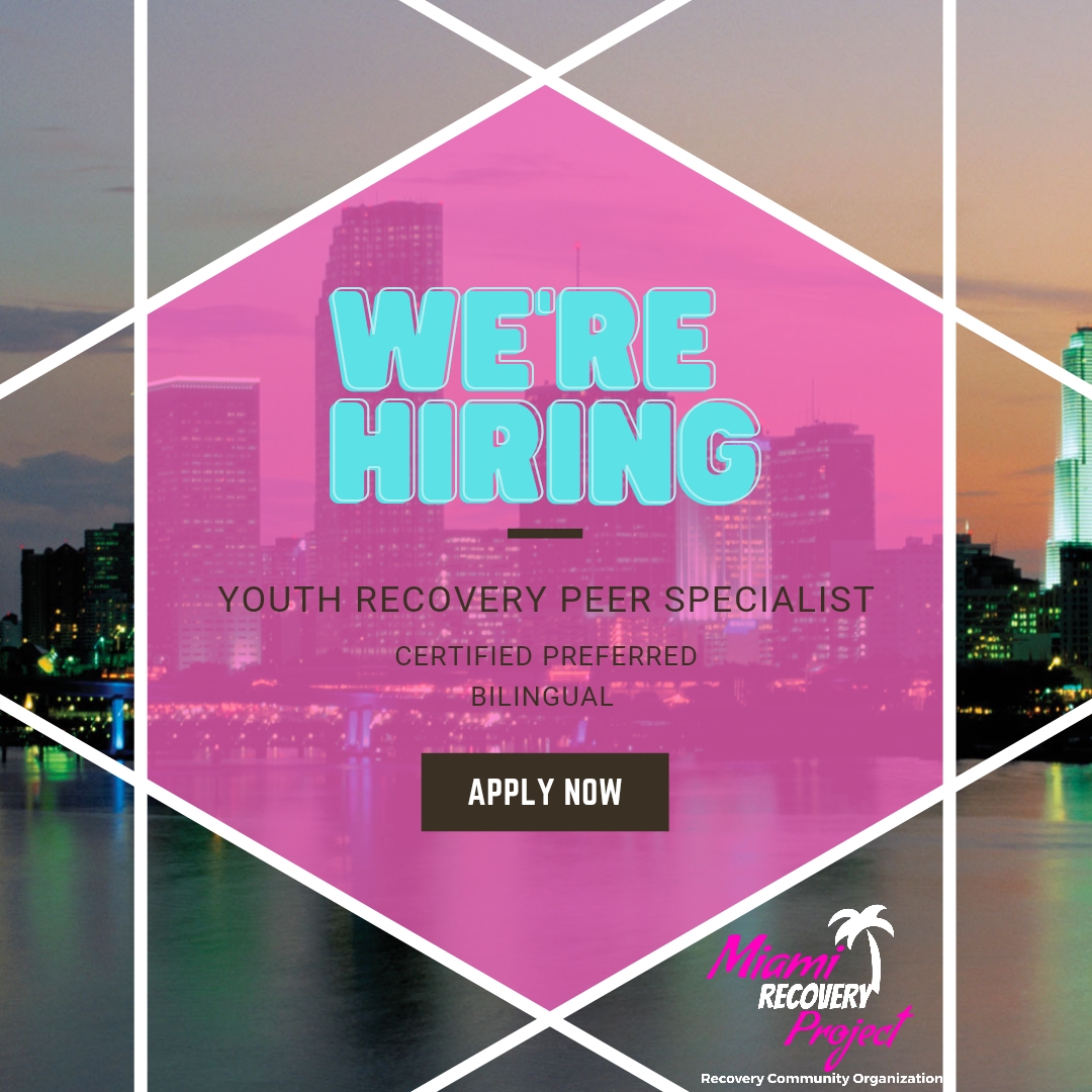 Our provider, <a href="/MiamiRProject/">Miami Recovery Project</a> is hiring a Youth Recovery Peer Specialist. For details on the position, please see the posting: indeed.com/viewjob?t=yout…