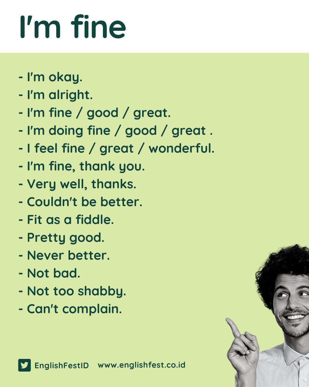 How To Say I'm Fine Thanks 