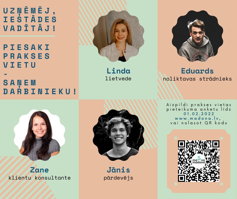 Uzņēmēji aicināti pieteikt prakses vietas Madonas novadā!
