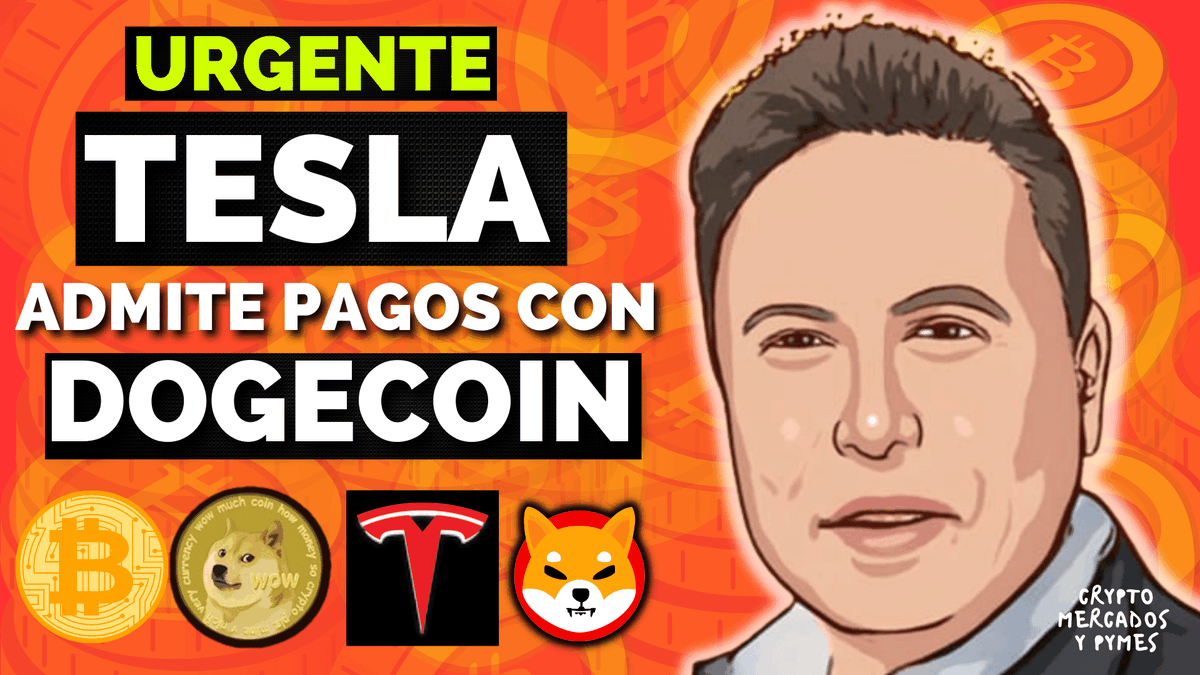 Crypto_Mercados's tweet photo. 😱 🔥¡¡URGENTE!!🔥 💣 TESLA ADMITE COMO MEDIO DE PAGO DOGECOIN | SHIBA INU | BITCOIN | CARDANO | POLYGON +INFO: https://t.co/hVsvDTX8Em #DogecoinToTheMoon  #DOGECOIN #TESLA #BITCOIN #SHIBA #SHIB #SHIBAINU #SHIBARMY #BTC #CARDANO #POLYGON #PLAYTOEARN #BABYDOGE https://t.co/DetAXtdZLW