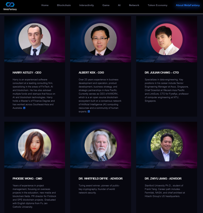 FantaVerse_FTC's tweet photo. ✨Meta Fantasy & FantaVerse✨
Get to know more about the key leadership at META FANTASY here:
https://t.co/OsoLfcXhAe
Explore the official FantaVerse website here:
https://t.co/ssOXwAZEIh
#GameFi #Metaverse #Meta #P2E #PlayToEarn #PlayNEarn #NFTs #BinanceNFT #FantaCoin #FTC https://t.co/shC4GHb7Ok