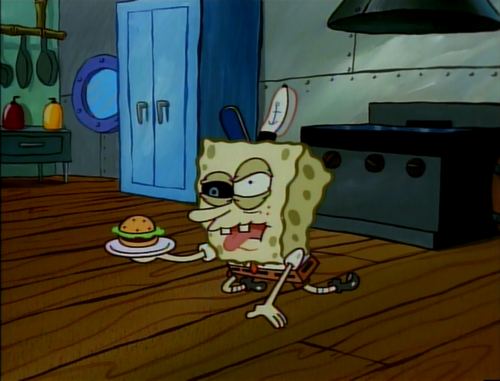 foxygrandpa62's tweet photo. no, mr. krabs. im ok. 
honest. https://t.co/BSjMEEI7tu