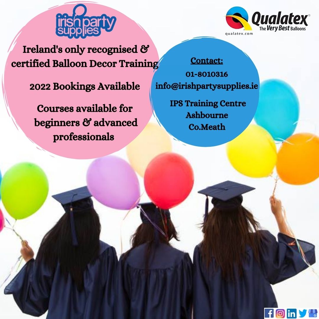 PartyIrish's tweet photo. We are now taking bookings for 2022 for Balloon Decor Training!

Our award-winning trainers are fully certified and have years of experience to help you gain a competitive edge in the market!

Contact us today for more info! 🎈 https://t.co/AcoT12elpZ