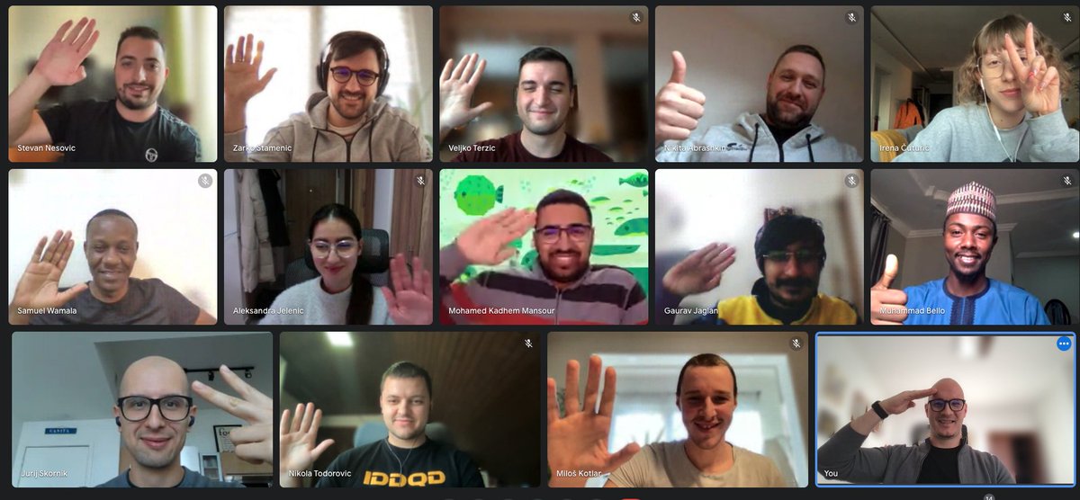 GM everyone from <a href="/TraceLabsHQ/">Trace Labs - core OriginTrail team *Hiring now*</a>, <a href="/origin_trail/">OriginTrail</a> core developers waving from 4 continents and 8 countries 🌎
