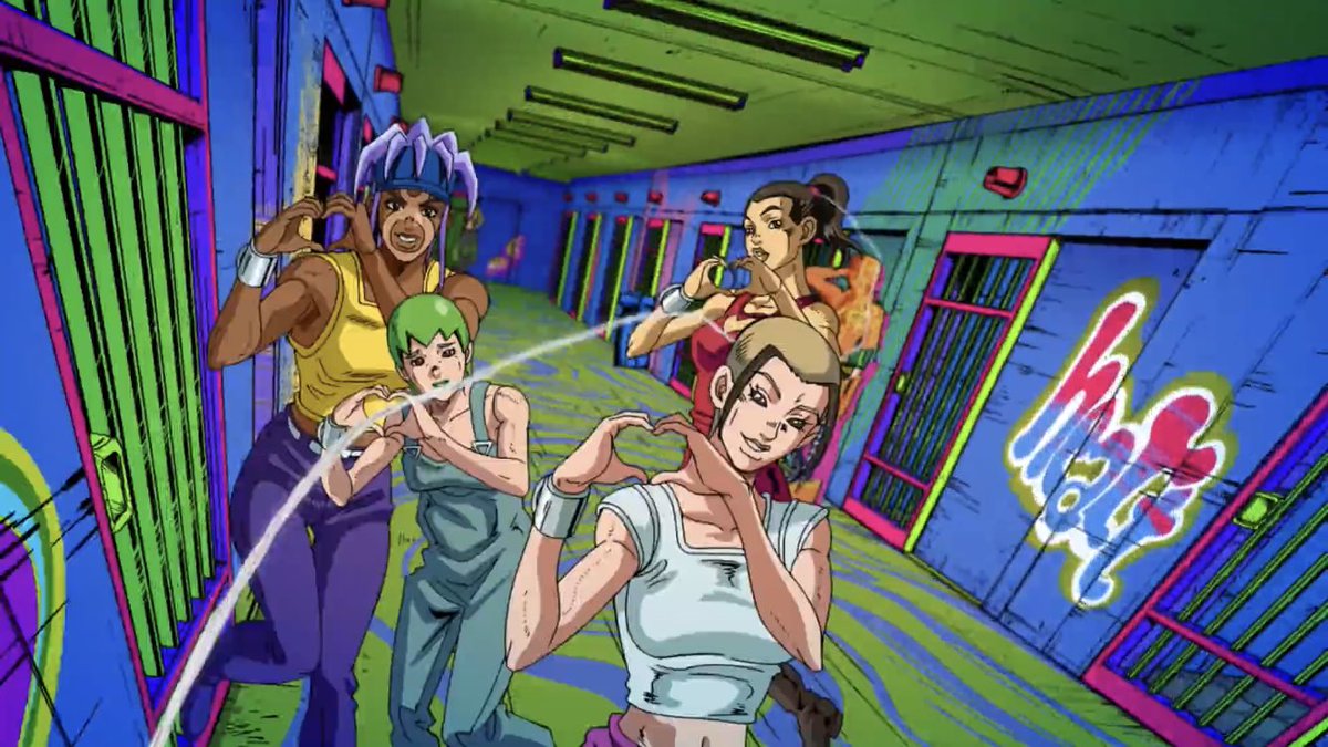 ジョジョの奇妙な冒険6部ストーンオーシャン2話感想 徐倫 やれやれだわ オラオラオラー が最高すぎる あにこぱす