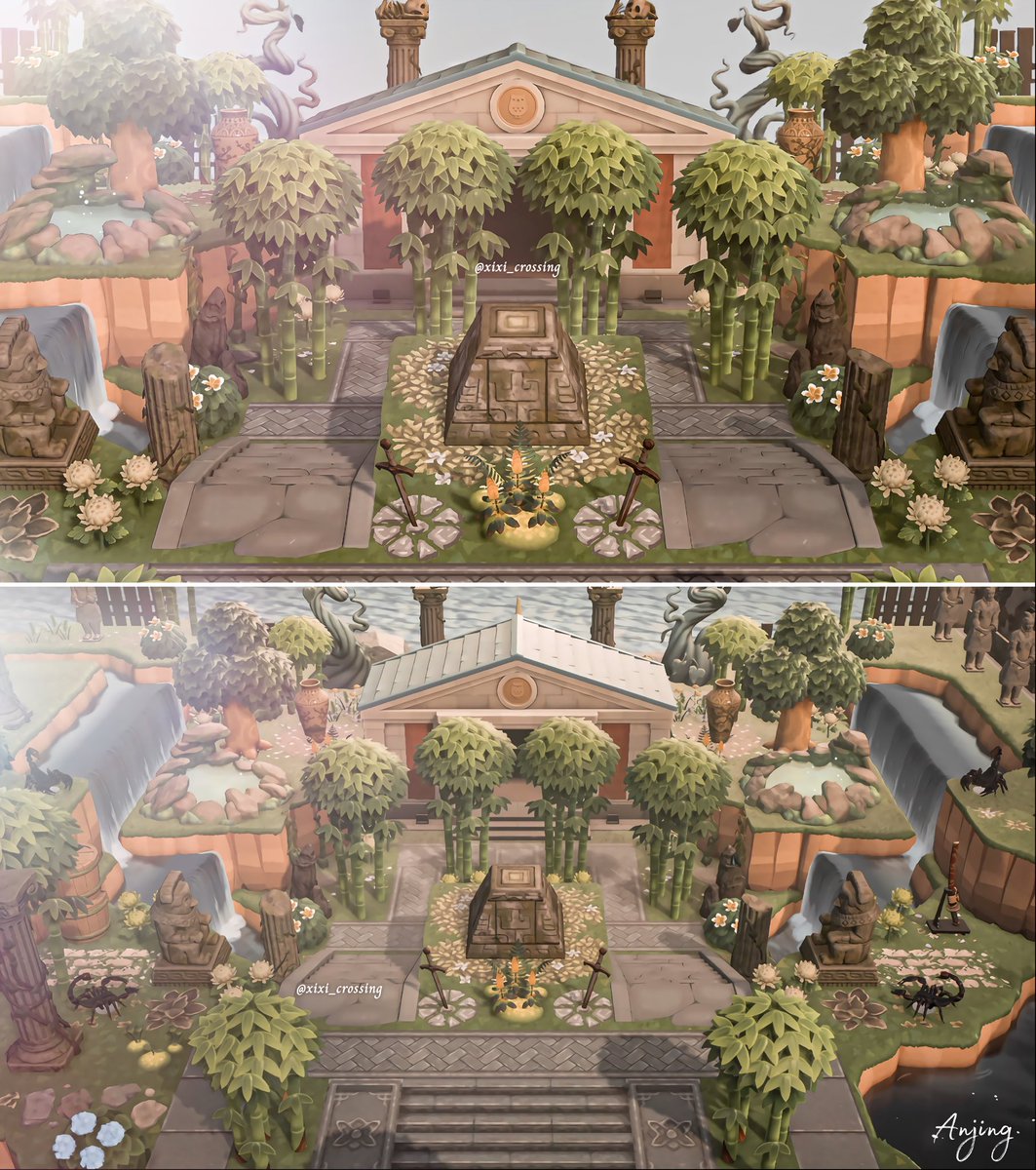 xixi_playing's tweet photo. A sunken museum where treasures and secrets are hidden 🙊 #AnimalCrossingNewHorizions #ACNH #AnimalCrossing https://t.co/AOPz17Iwoq