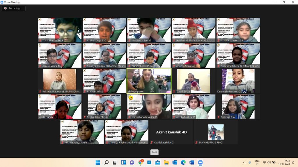 MtAbuSchool's tweet photo. Our Primary School #GlobalCitizens had a brilliant interaction with our British Council #ConnectingClassroom Partner School @stbedesjunior UK. Kids collaborated to celebrate Indian Festival of #Sakranti & British Festivals, including #Christmas. 🇮🇳🇬🇧🌎 What an amazing interaction https://t.co/xvwloAOrSA