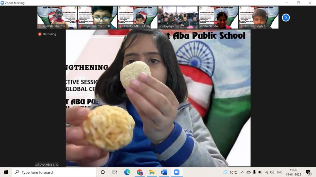 MtAbuSchool's tweet photo. Our Primary School #GlobalCitizens had a brilliant interaction with our British Council #ConnectingClassroom Partner School @stbedesjunior UK. Kids collaborated to celebrate Indian Festival of #Sakranti & British Festivals, including #Christmas. 🇮🇳🇬🇧🌎 What an amazing interaction https://t.co/xvwloAOrSA
