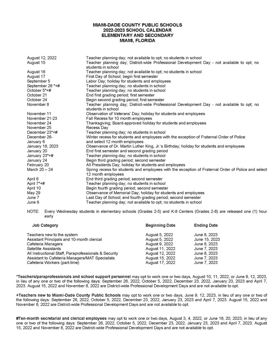 Mdcps Calendar 2023 24 Ο Χρήστης Miami-Dade Schools Στο Twitter: "The @Mdcps School Board Approved  The 2022-2023 School Calendars At Its Monthly Meeting With A Start Date Of  August 17 For Students. Learn More At Https://T.co/Mbmk3Hsy3O.
