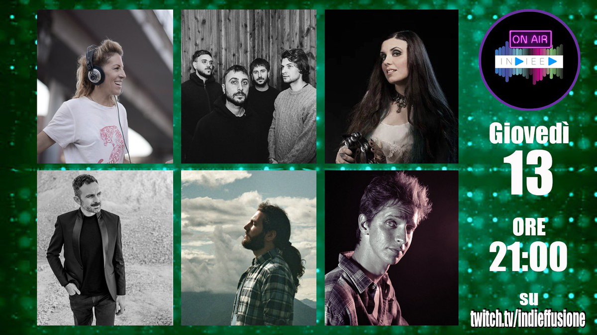 Indieffusione's tweet image. Ieri si è svolta la #primapuntata di #OnAirIndieed, alle 21 cin @IxiaPage che ci ha presentato, dalla community di #Indieffusione: @diana_tejera #Youngest @_IdaElena_ #Jaboni @followtheriver_ e #VascoBarbieri!
Prossimo appuntamento: giovedì su twitch.tv/indieffusione ore 21! 🎙💻