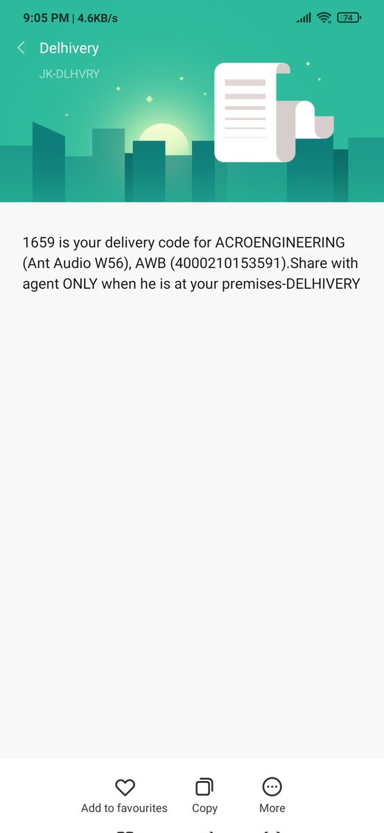 rey__vant's tweet photo. @help_delhivery @delhivery 
Your delivery partner didn't even contacted me for the OTP and delivered my package to some other person also  took signature of someone else on my name.
I've got two different AWB No. For the same package and it is not delivered to me yet. https://t.co/4ITsWIO0LO