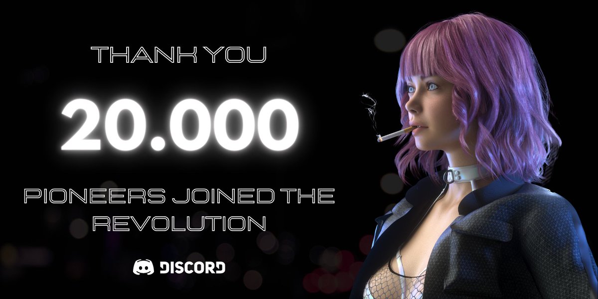 Pioneers, 💫
What an adventure ! 

20,000 Pioneers joined the revolution ! 💪

To celebrate, we offer you to win 5 places in the WHITELISTE and 1 NFT.

Rules : 

1. Follow us.
2. Like &amp; RT the pinned post.
3. Tag 3 friends.

We will contact the winners on Twitter in 48h ! 🚀