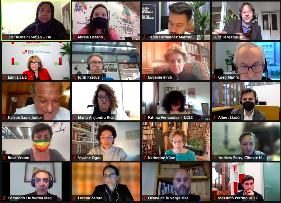 Gallery of participants at zoom