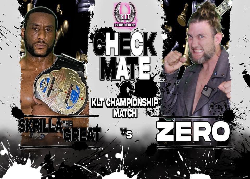 KLTPromotionsGA's tweet photo. Commissioner Shawn Ambrose made it clear to the Peachtree Mafia that despite all their efforts to delay this rematch, it IS HAPPENING at Check Mate! Zero will take on Skrilla the Great for the KLT Championship at KLT Arena January 22nd! https://t.co/KVxNutrQCG