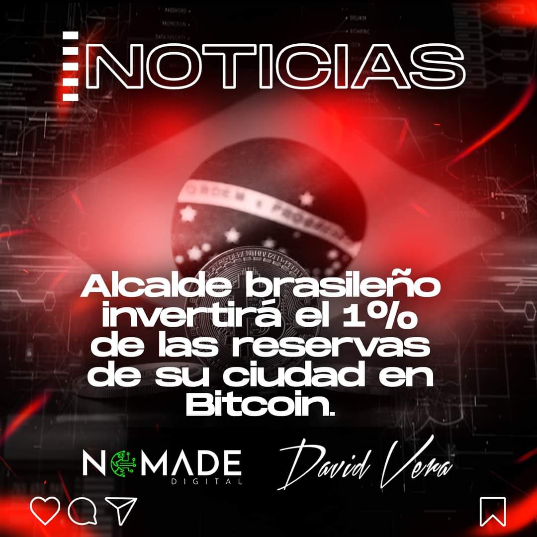 🚨NOTICIAS CRYPTO🚨

Eduardo Paes, alcalde de la ciudad brasileña de Río de Janeiro, quiere asignar el 1% de la tesorería de la ciudad a Bitcoin (BTC), informó a coin telegraph Brazil.