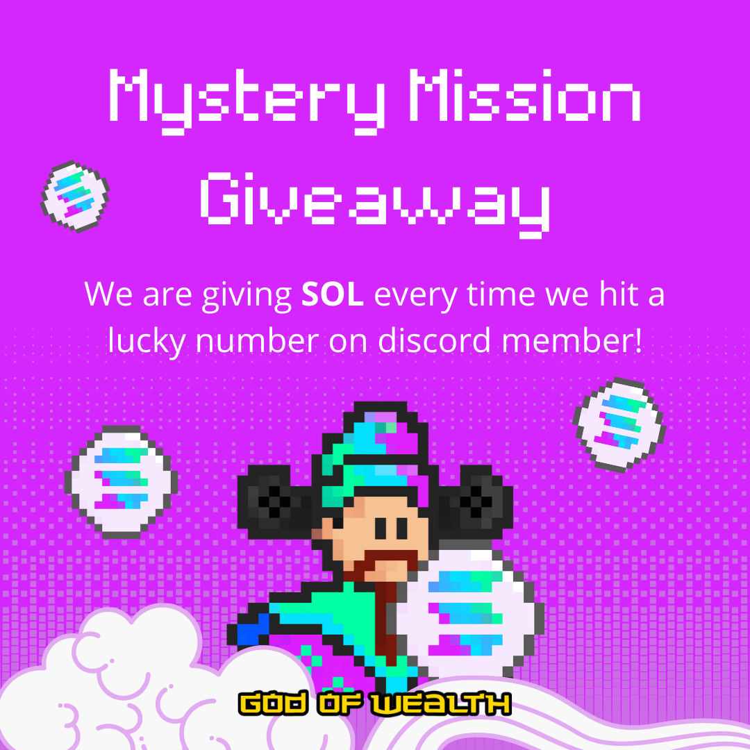 godofwealthnft's tweet photo. 🧧🧧Mystery Mission🧧🧧
FREE #Solana giveaway! 

- Join #GoW Discord server
- Use your unique link to invite ppl 
- Reach LvL 3 in server
Once it hits LUCKY NUMBERS, #ChaiShen will send his blessing to that Truly Believer!

GoW Discord: https://t.co/TlAR8Tlk7Z

#KHFC https://t.co/ER7xNhJ0lH