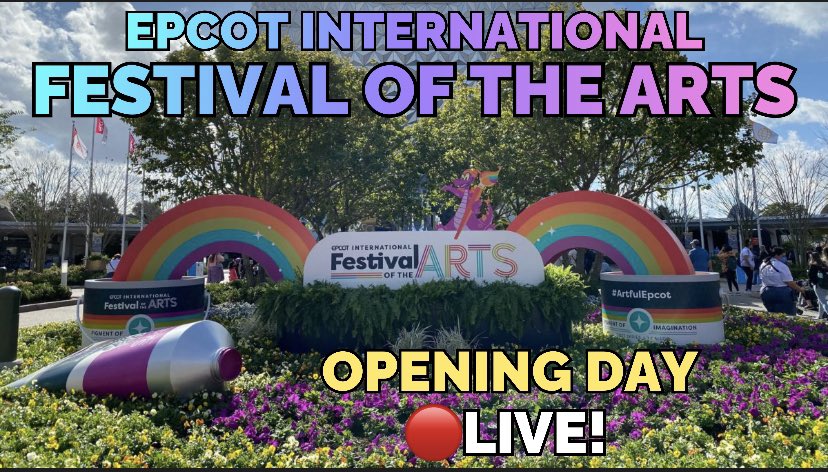 yourWDWguy's tweet photo. Join Us Today For Food, Drinks, Art, Entertainment and Fun!
🔴LIVE: EPCOT International FESTIVAL of the ARTS! OPENING DAY! Walt Disne... https://t.co/EHPpwfQnS8 via @YouTube
#EPCOT #FestivalOfTheArts #WDW #WaltDisneyWorld #DisneyParks #DisneyWorld50 #DisneyWorld https://t.co/uac1F7Z74F