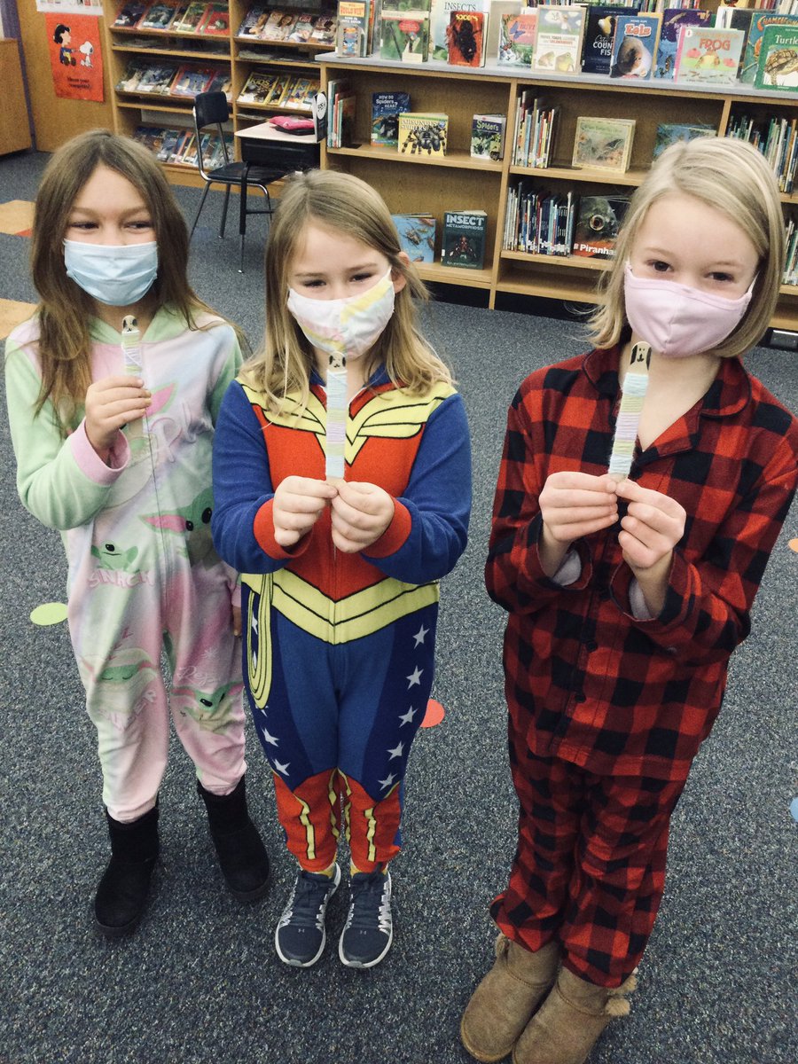 Making sweaters for our stick buddies after reading Extra Yarn! #whatmakesfcspecial #ojrds #macburnett