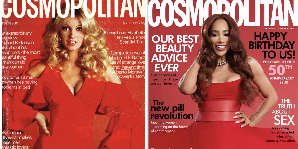 MagneticMedia's tweet photo. 1972 / 2022 
Happy anniversary to @CosmopolitanUK
 
We ❤️‍🔥 these covers

💄💋💃🏻👠🎒🌹🌶🍷🥊🥁🚨

Details > https://t.co/HVevPskdgL
#magazine #media #cosmopolitan https://t.co/AdV6GKdjOG