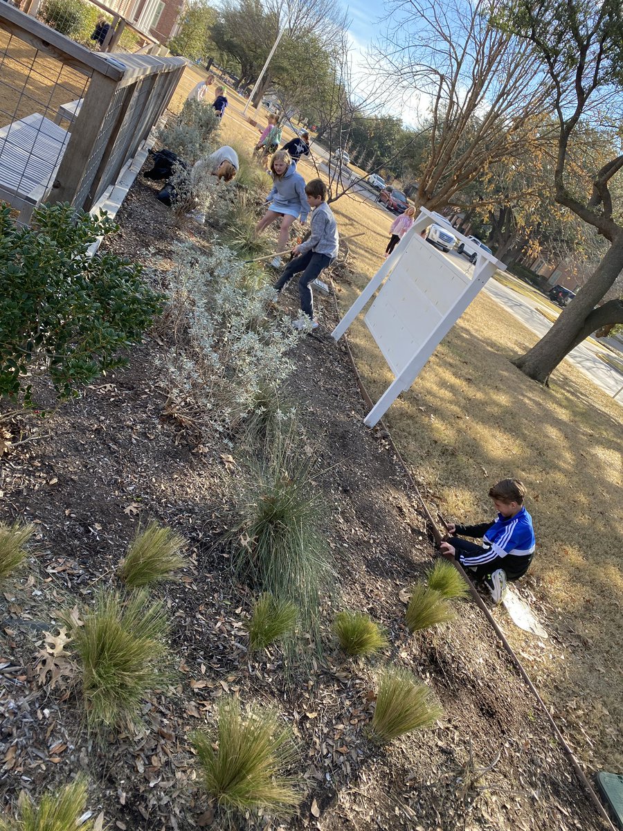 hyerlab's tweet photo. It’s a great day for some gardening @HyerHuskies https://t.co/hnVbV9q3CW