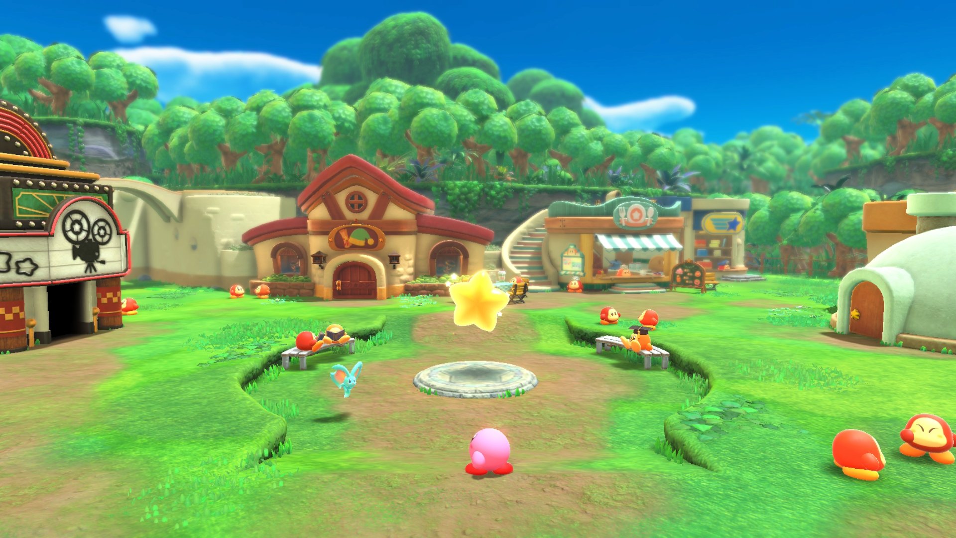 Nintendo of America on Twitter: "Help Kirby rebuild Waddle Dee Town! Don't  forget to visit the café, play the townsfolk's favorite games, and chat  with residents of Waddle Dee Town when #Kirby