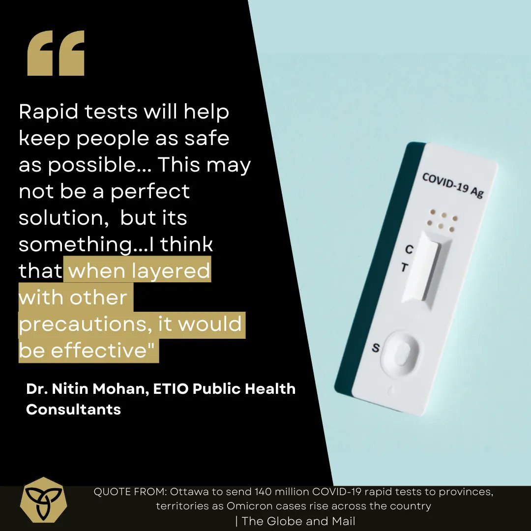 Have you been using rapid tests or wondering how it helps with protecting others from the spread of COVID-19? Check out what Dr. Mohan has to say about using rapid tests properly, and how they can be used as another tool against COVID-19 ! buff.ly/3Gmk7Bn